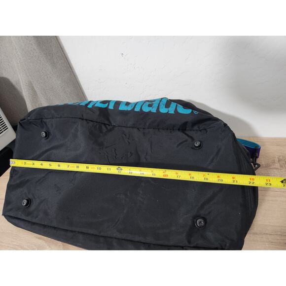 Vintage ROLLERBLADE 1990s Retro Duffle Bag Travel Overnight Purple Black Teal - Picture 12 of 13